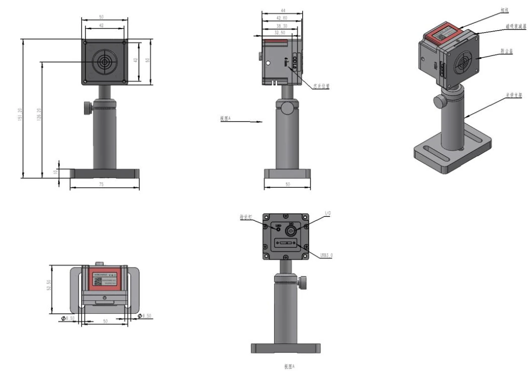 Mechanical outline and mounting dimensions in millimeters