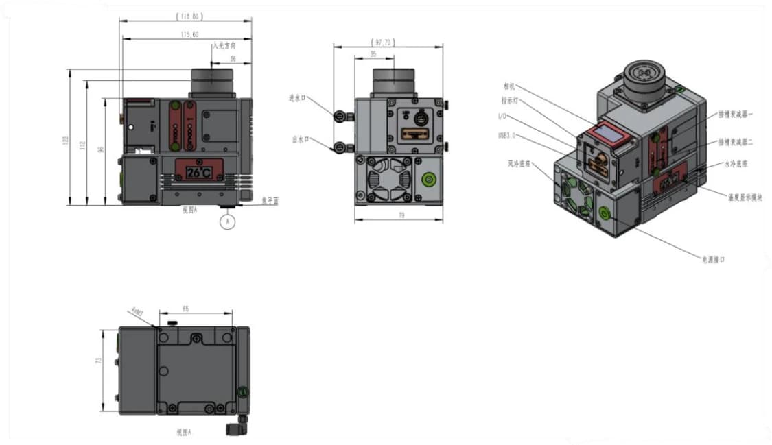 Mechanical outline and mounting dimensions in millimeters