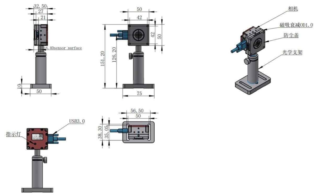 Mechanical outline and mounting dimensions in millimeters