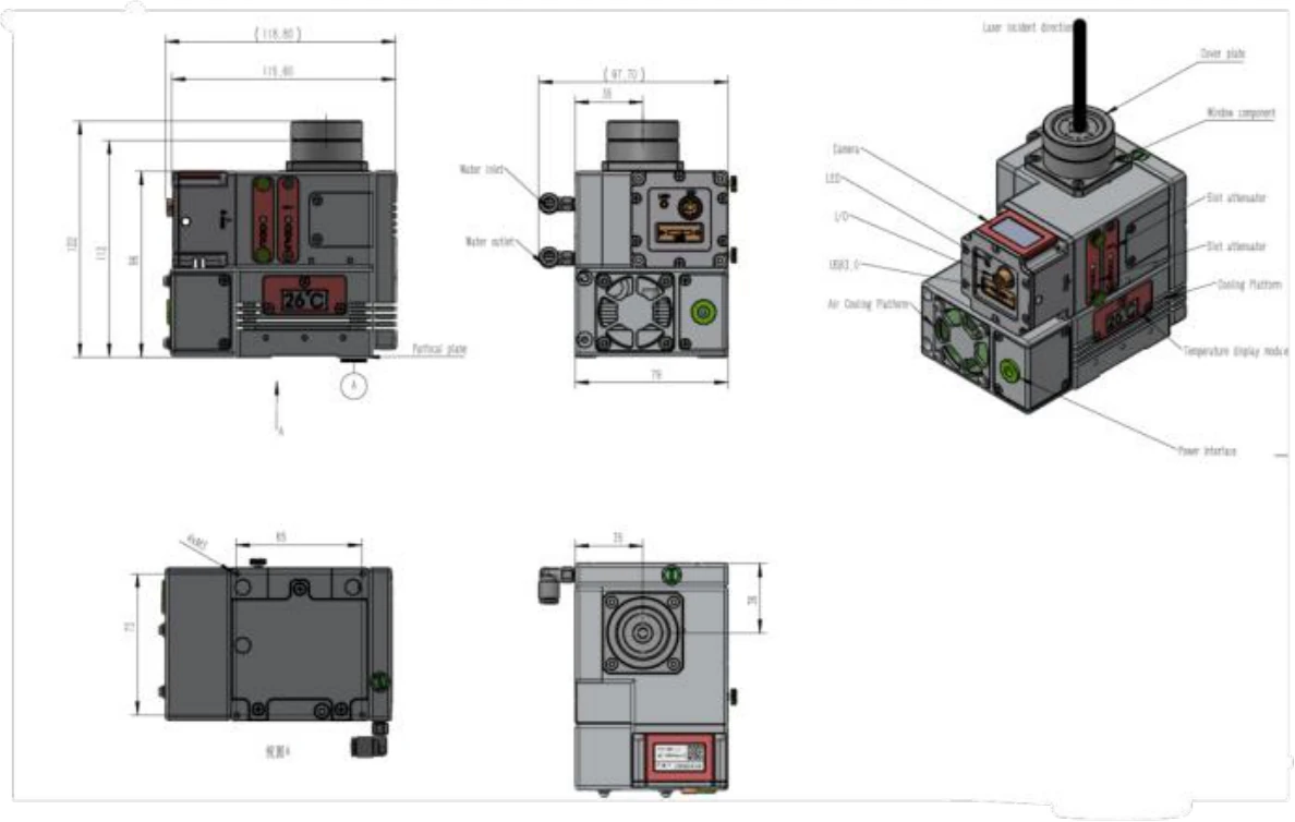 Mechanical outline and mounting dimensions in millimeters