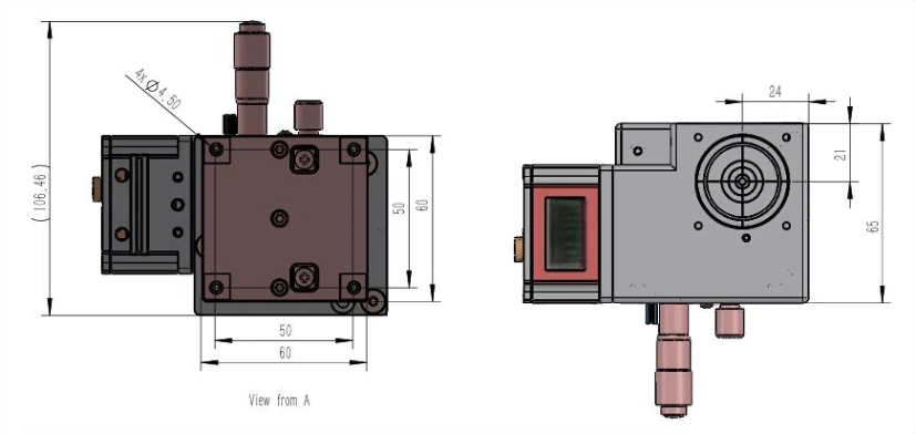 Mechanical outline and mounting dimensions in millimeters