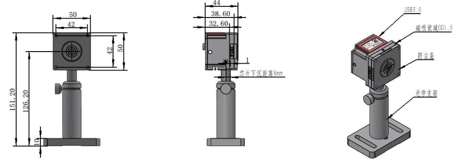 Mechanical outline and mounting dimensions in millimeters