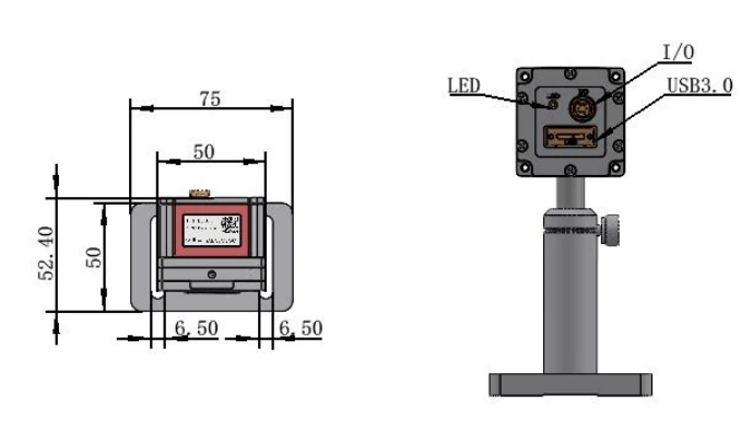 Mechanical outline and mounting dimensions in millimeters
