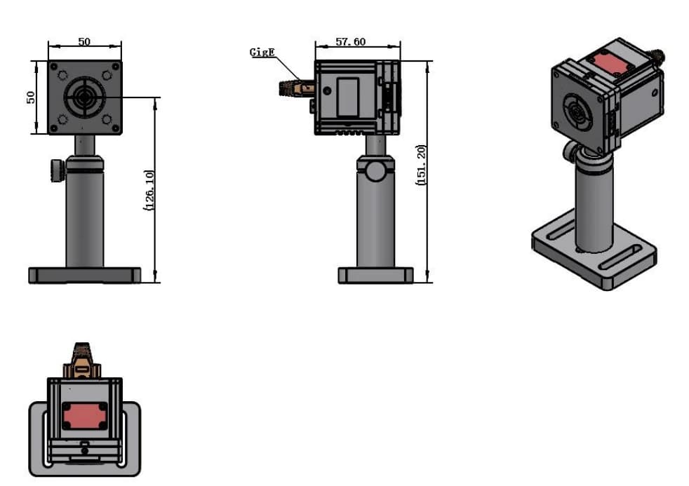 Mechanical outline and mounting dimensions in millimeters