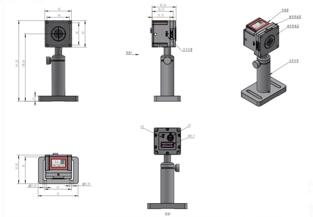 Mechanical outline and mounting dimensions in millimeters