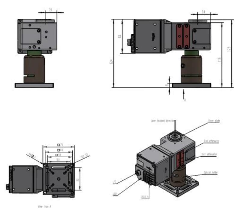 Mechanical outline and mounting dimensions in millimeters