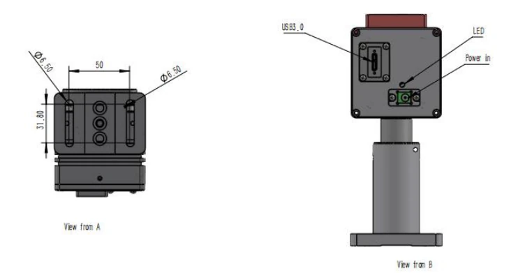Mechanical outline and mounting dimensions in millimeters