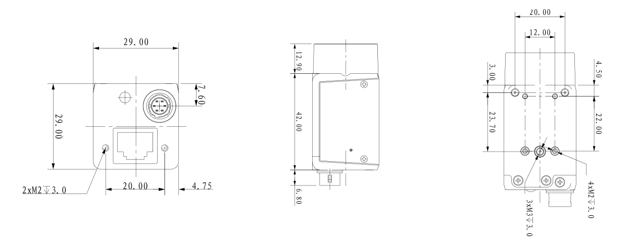 PMS-CCN-100K15BSC product size diagram from its model datasheet