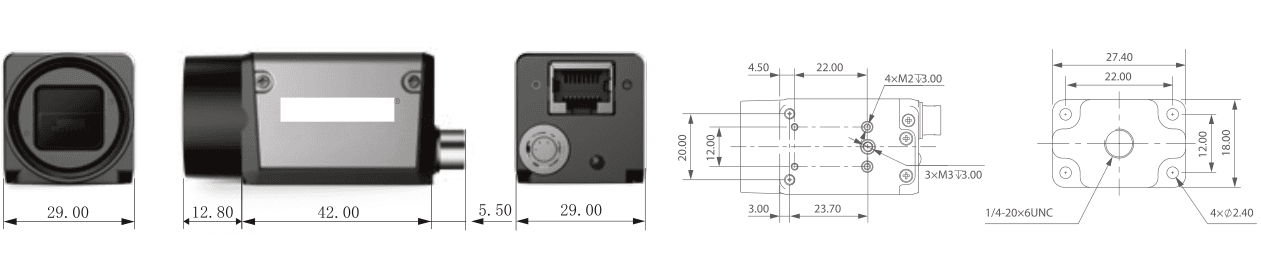 PMS-CCN-020M15CSC product size diagram from its model datasheet