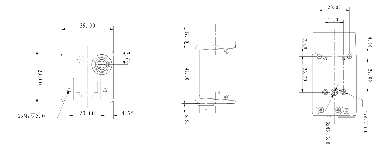 PMS-CCN-020Q25BSC-30 product size diagram from its model datasheet