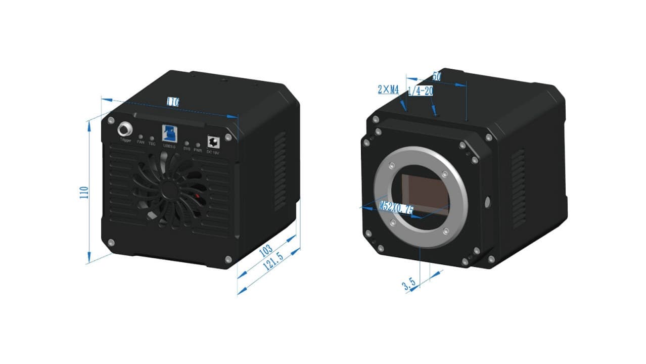 MAX USB3 mechanical dimensions