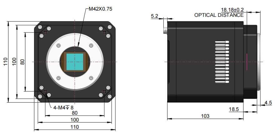 MAX-GSENSE MAX04CM outline dimensions