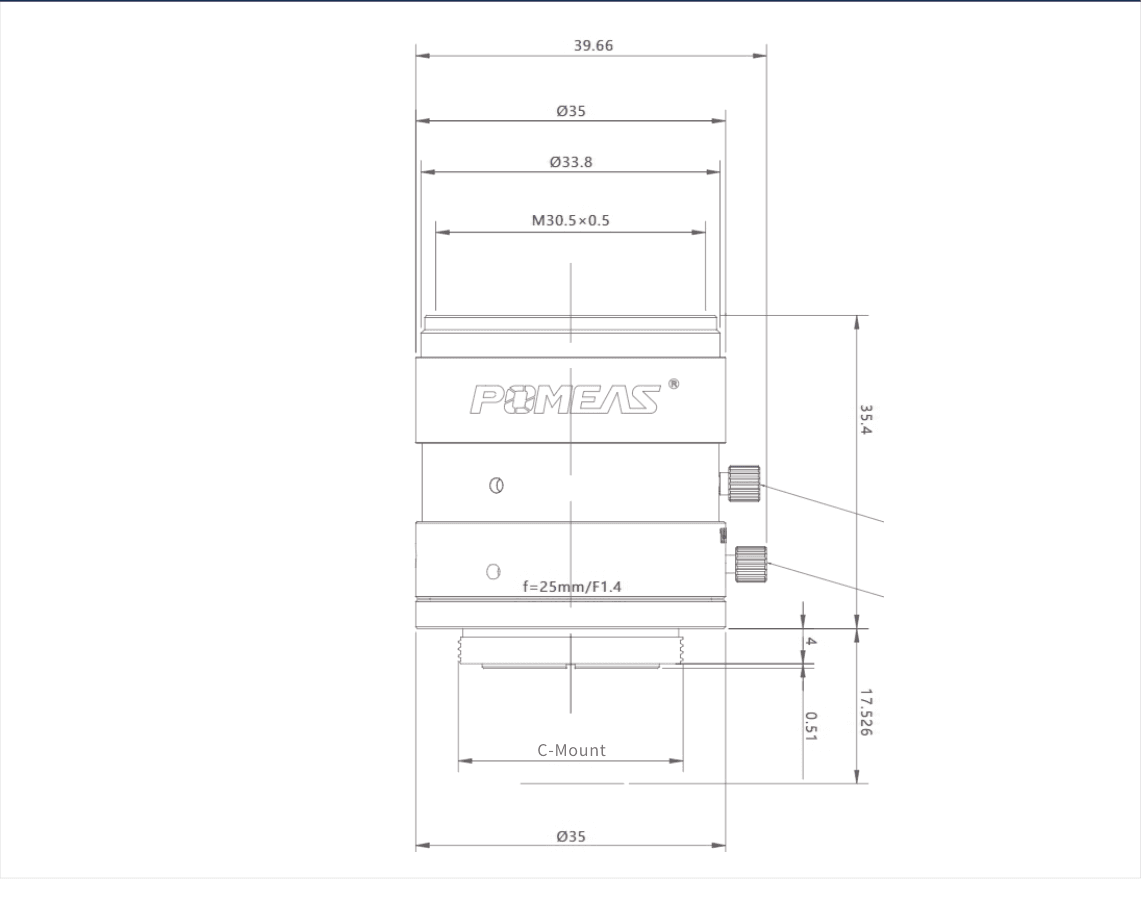 PMS-25MC dimension drawing (mm)