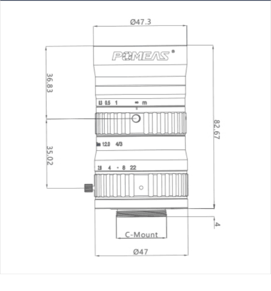 PMS-25LC10M dimension drawing (mm)