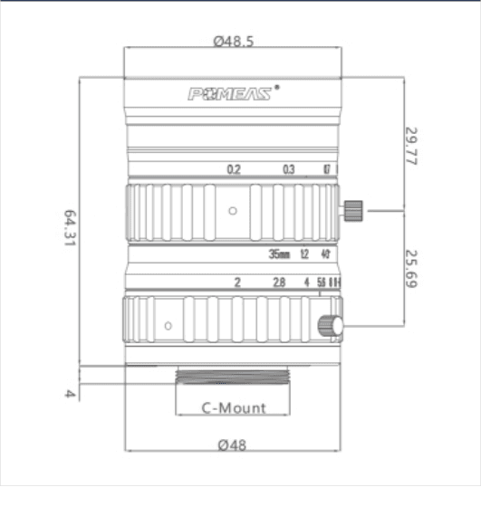 PMS-35LC10M dimension drawing (mm)