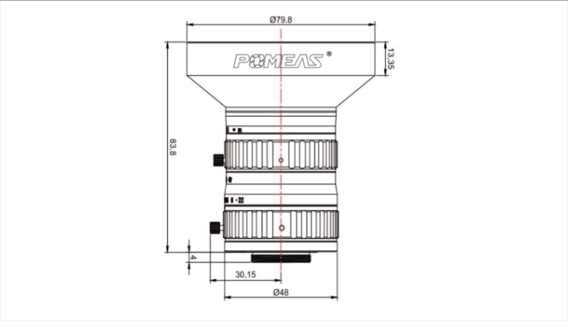 PMS-12XC12M dimension drawing (mm)