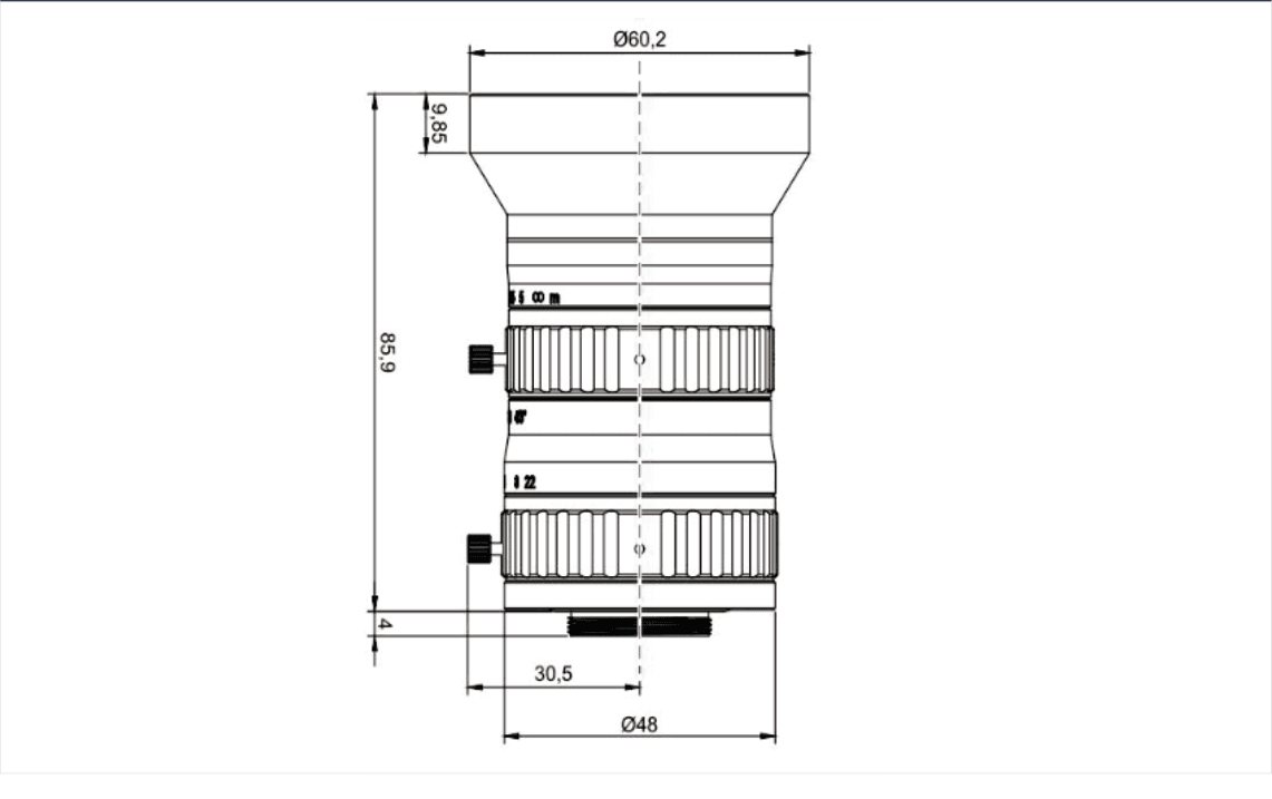PMS-16XC12M dimension drawing (mm)