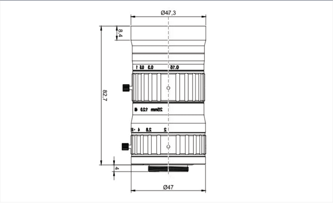 PMS-25XC12M dimension drawing (mm)