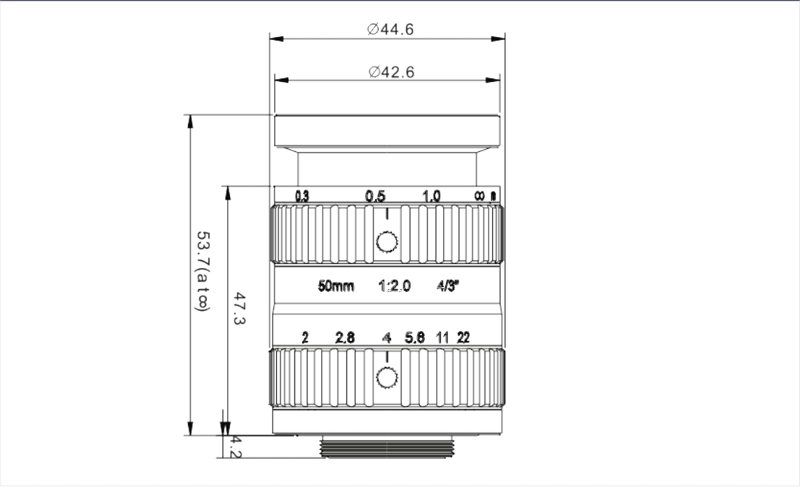 PMS-50XC12M dimension drawing (mm)