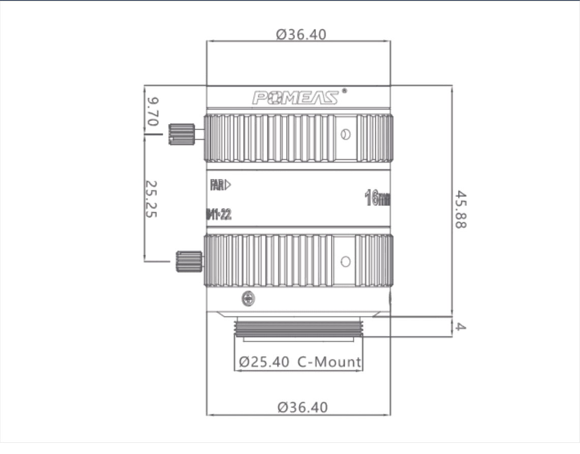 PMS-16VC20M dimension drawing (mm)