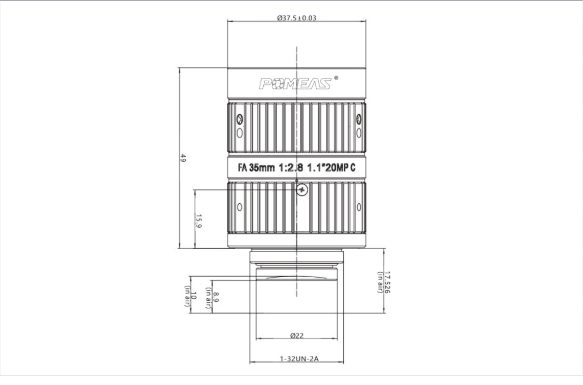 PMS-35VC20M dimension drawing (mm)
