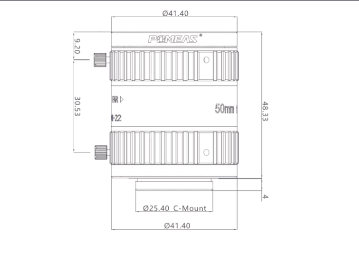 PMS-50VC20M dimension drawing (mm)