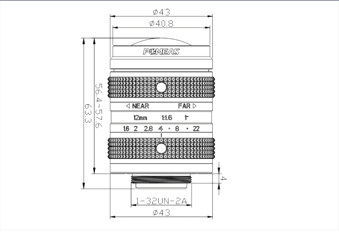 PMS-12LC5M dimension drawing (mm)