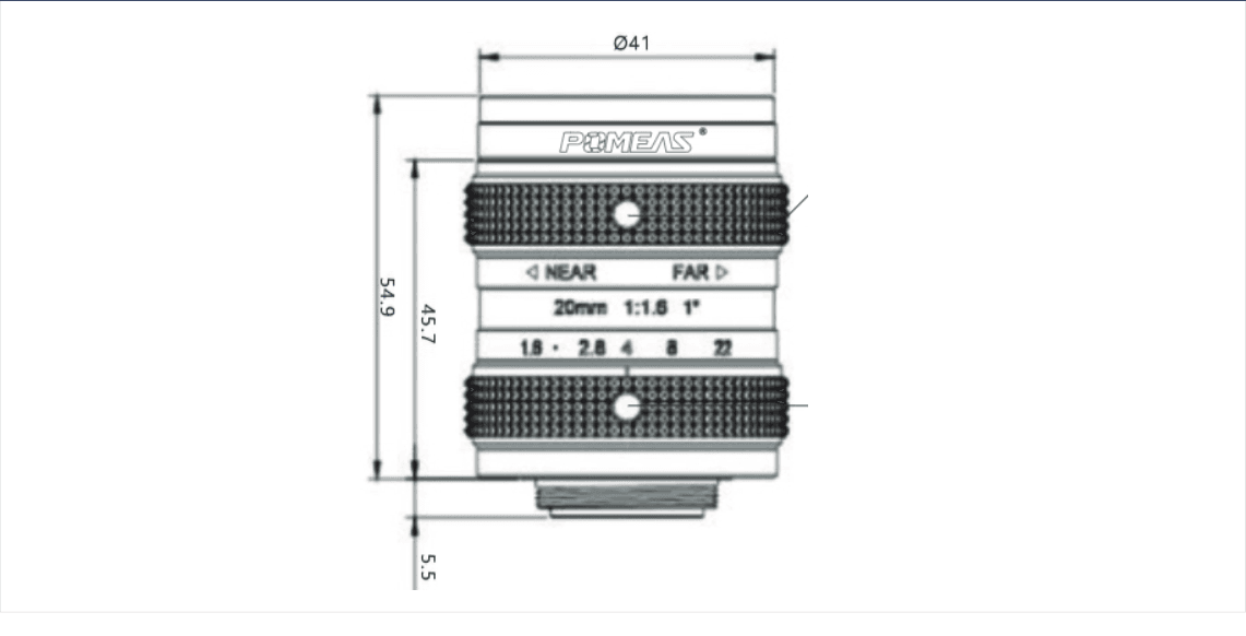 PMS-20LC5M dimension drawing (mm)