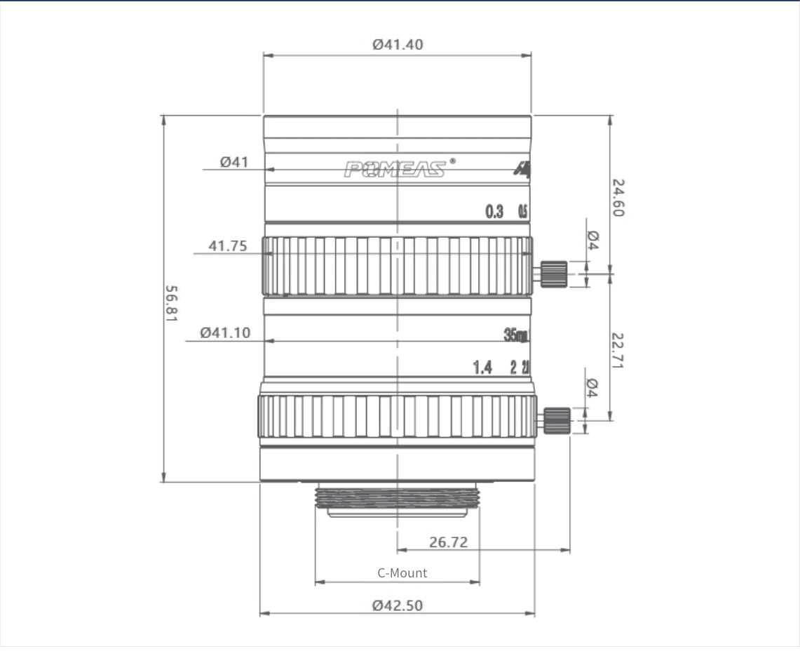 PMS-35LC5M dimension drawing (mm)