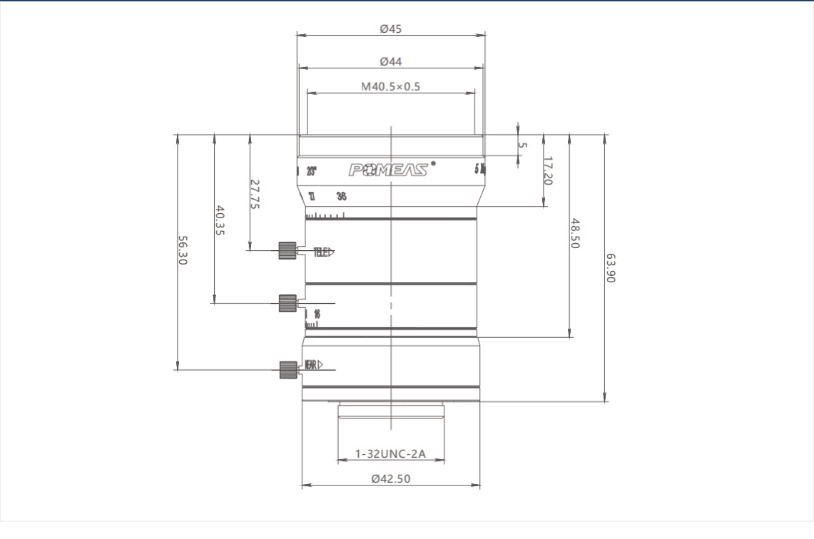PMS-1236MC5M dimension drawing (mm)