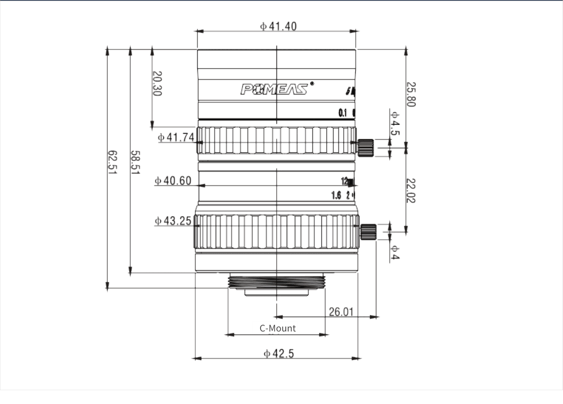 PMS-12MC5M dimension drawing (mm)