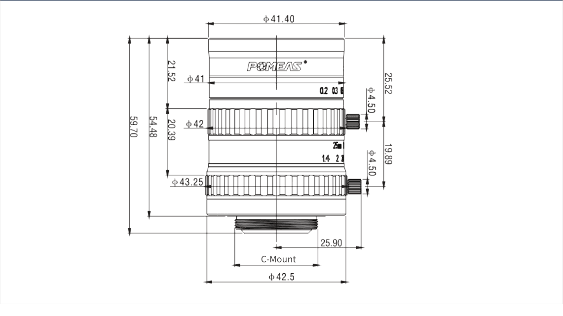 PMS-25MC5M dimension drawing (mm)