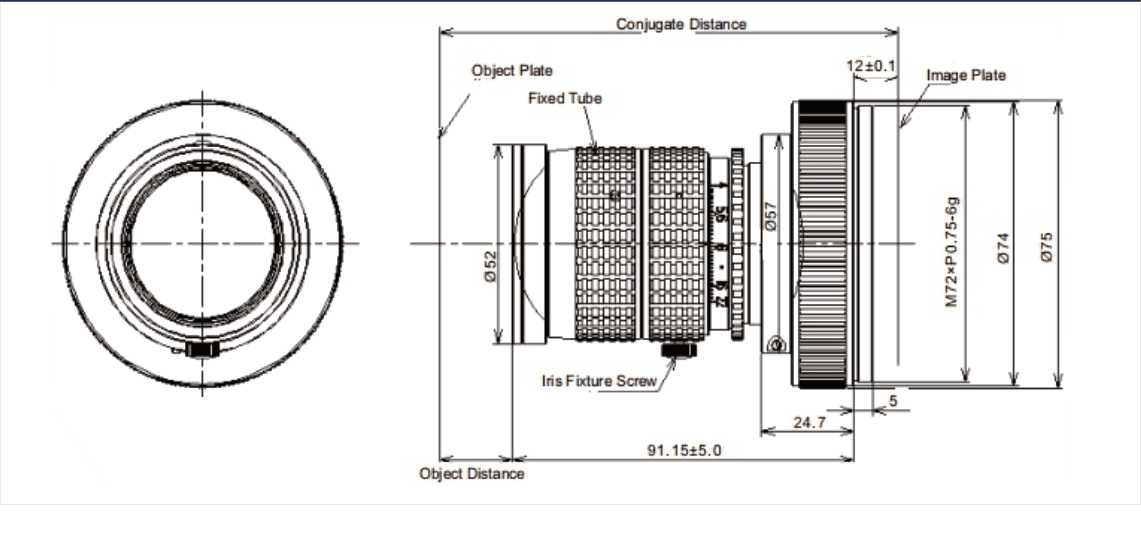 PMS-LLB005-5040M dimension drawing (mm)