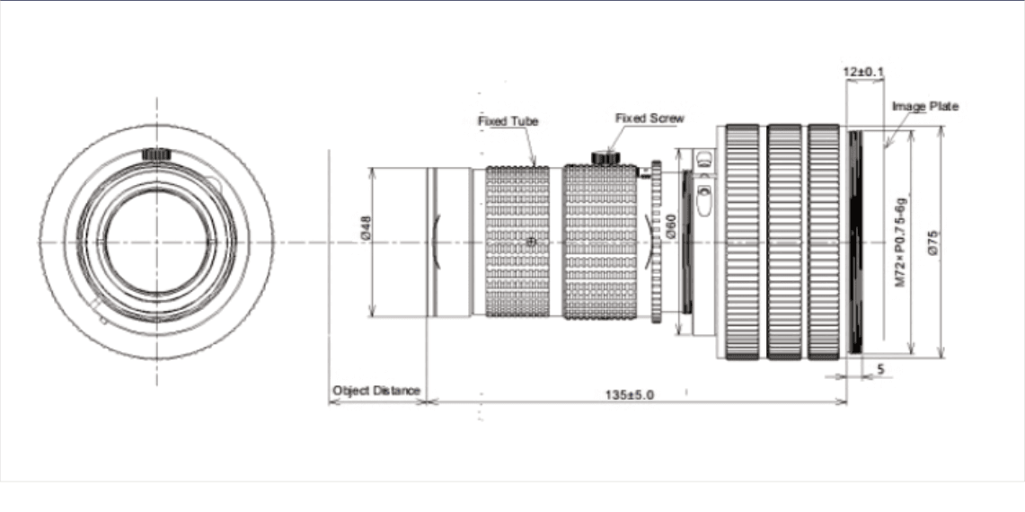 PMS-LLB05-8040M dimension drawing (mm)
