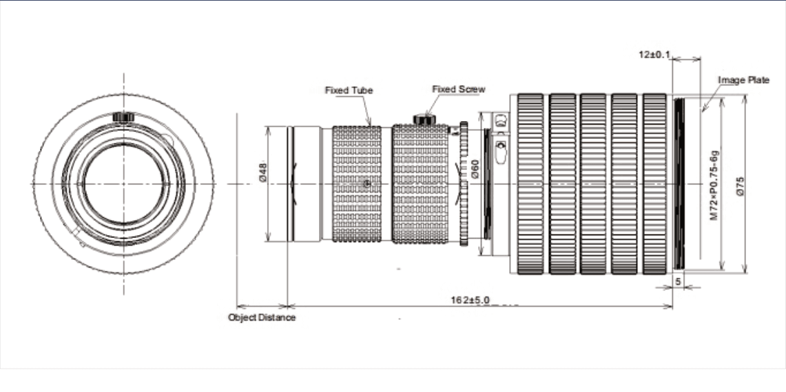PMS-LLB075-8040M dimension drawing (mm)