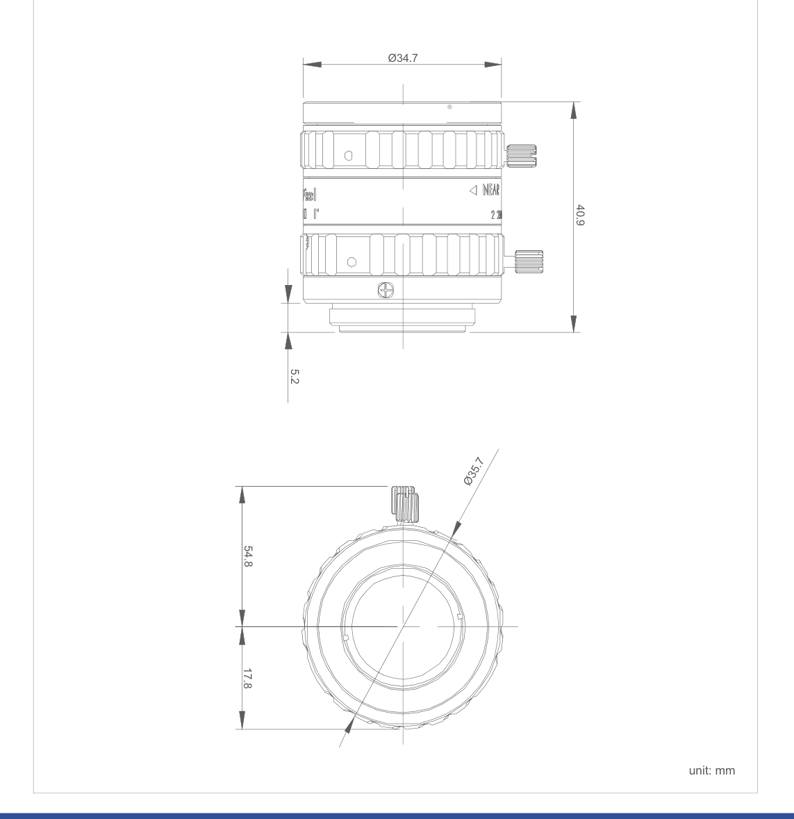 PMS-35LC8M dimension drawing (mm)
