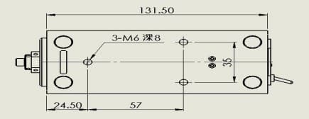 HLS-1000 mounting-hole pattern on the underside