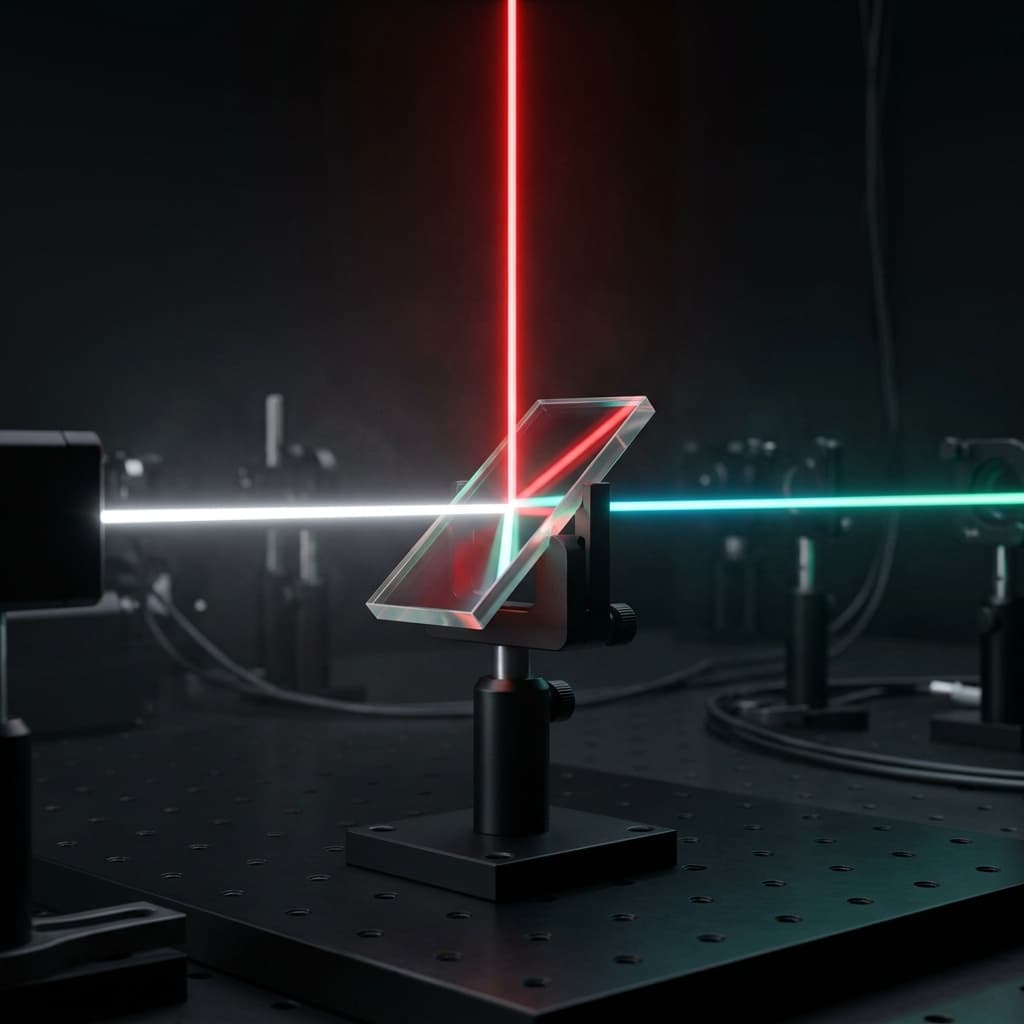 Dichroic Mirror Beam Splitting Visualization