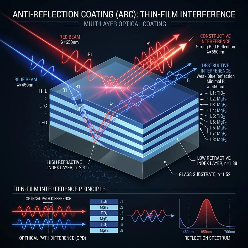 Thin-Film Interference Coating Infographic