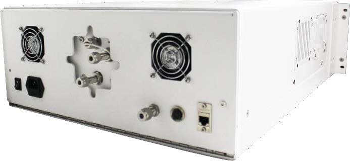 Rear panel of the FI-RXF100-G FTIR gas analyser
