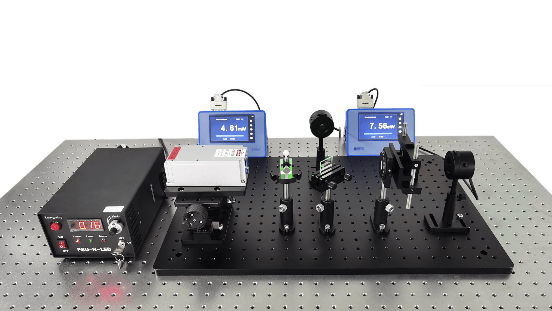 Laser Crystal Absorption Coefficient Measurement System