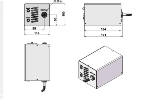 Mechanical outline and interface dimensions in millimeters; use the drawing for mounting.