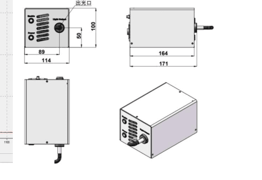 Mechanical outline and interface dimensions in millimeters; use the drawing for mounting.