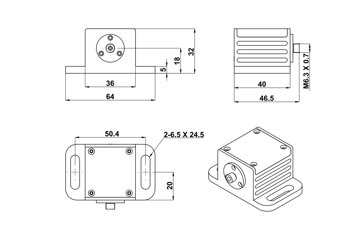 SLE-S source housing or LED carrier