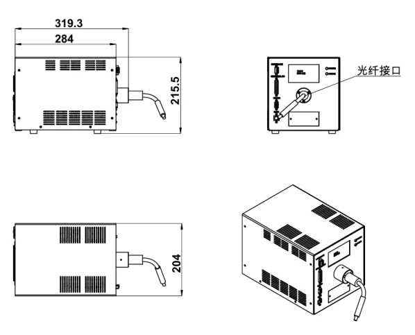 SLE-W housing dimensions in millimeters.