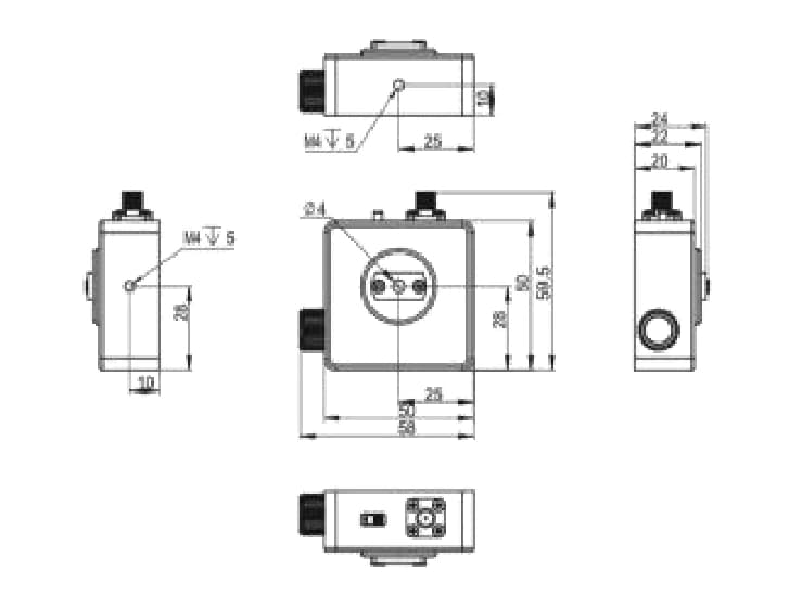 D800-IN mechanical outline