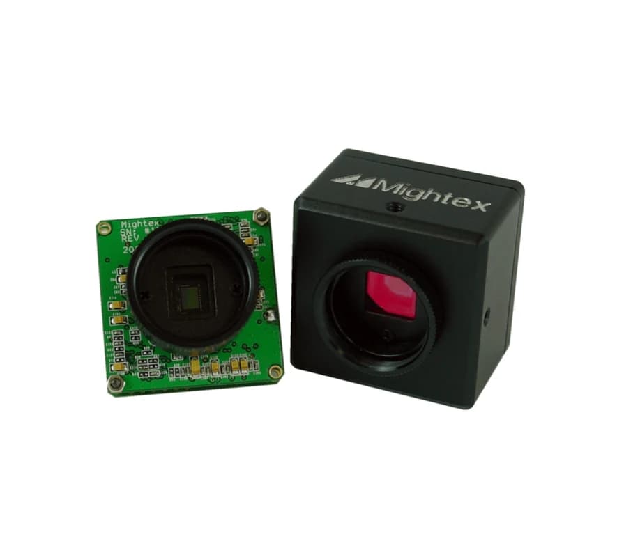 Compact USB2.0 Monochrome 8/12bit 1.3MP 1/3" CCD Camera with Frame Buffers (Mightex)
