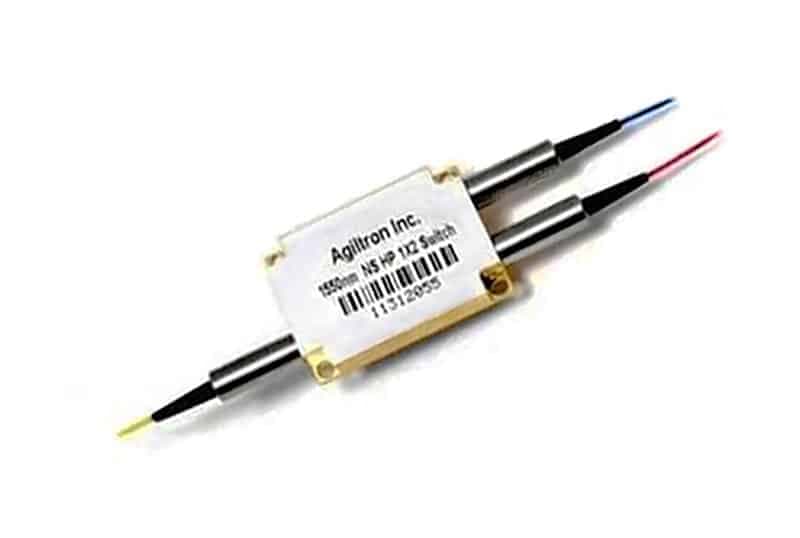 1×2 Broad Wavelength Fiber Optical Switch: 100ns, 18dB On/Off