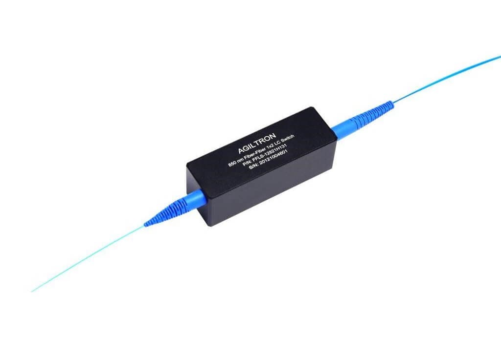 Large Core UV-IR 1x2 Fiber Optical Switch