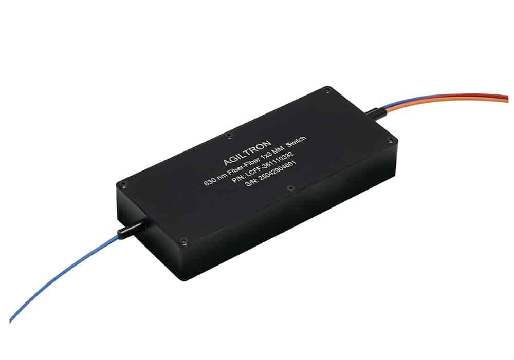 High Stability, Large Core Ultra-Broadband/Low-Loss 1x1, 1x2, 1x3 Fiber Optical Switch